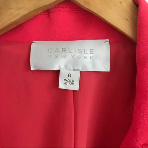 Carlisle bright coral 2 piece set- jacket and top ONLY - Picture 7 of 9
